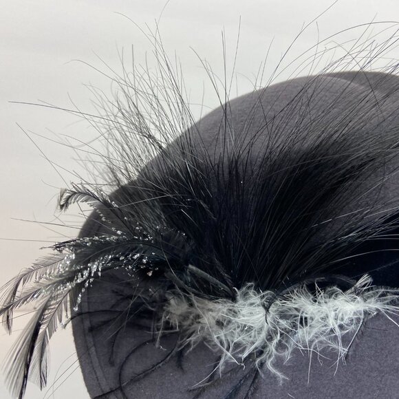 Vintage Wool Michael Howard Gray Hat Feather main image 7